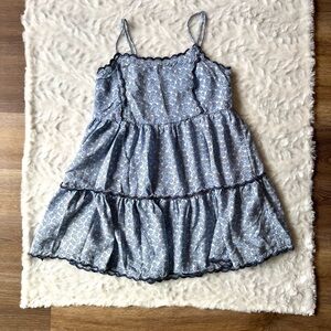 Urban Outfitters Babydoll Scalloped Floral Daisy Sundress